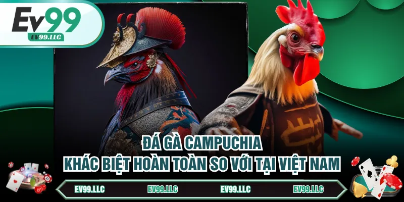 Đá Gà Campuchia | Giải Trí Cá Cược Thú Vị Và Đặc Sắc 4 Đá gà Campuchia khác biệt hoàn toàn so với tại Việt Nam